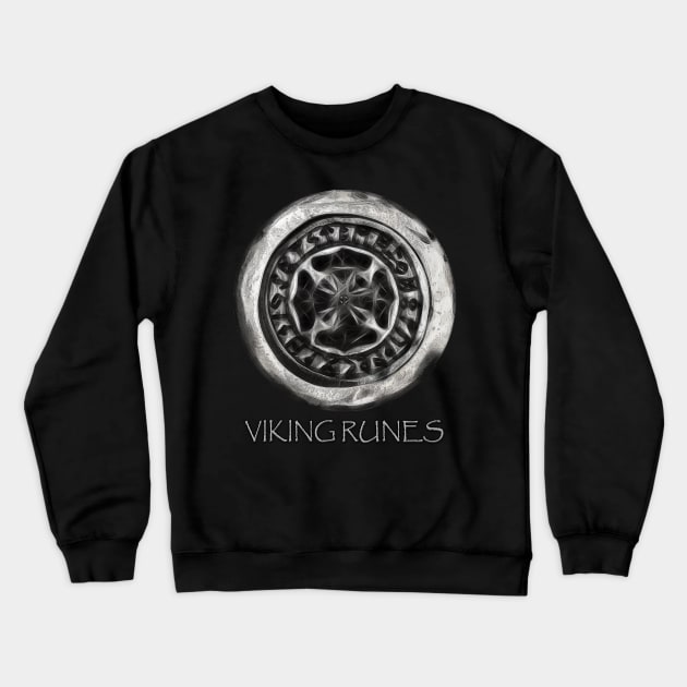 Viking Runes Crewneck Sweatshirt by Jonthebon